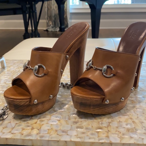 Gucci wooden platform knockouts - Picture 9 of 13